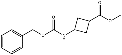 METHYL 3-(CBZ-AMINO)CYCLOBUTANECARBOXYLATE 结构式