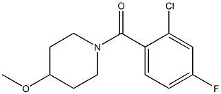 (2-chloro-4-fluorophenyl)-(4-methoxypiperidin-1-yl)methanone 结构式