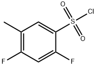 2,4-二氟-5-甲基苯磺酰氯 结构式