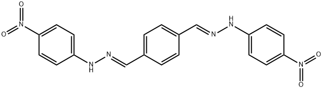 1,1'-[1,4-phenylenedi(methylylidene)]bis[2-(4-nitrophenyl)hydrazine] 结构式