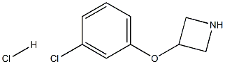 3-(3-氯苯氧基)氮杂环丁烷盐酸盐 结构式