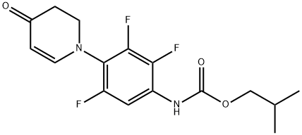 1-(邻氟苯基) - 二氢吡啶酮 结构式