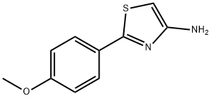 2-(4-甲氧基苯基)噻唑-4-胺 结构式