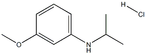 3-甲氧基-N-(丙-2-基)苯胺盐酸盐 结构式