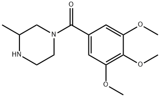 3-methyl-1-(3,4,5-trimethoxybenzoyl)piperazine 结构式