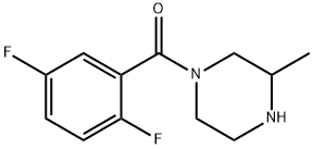 1-(2,5-difluorobenzoyl)-3-methylpiperazine 结构式