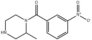 2-methyl-1-(3-nitrobenzoyl)piperazine 结构式