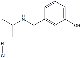 3-{[(propan-2-yl)amino]methyl}phenol hydrochloride 结构式