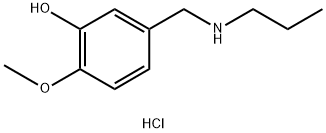 2-methoxy-5-[(propylamino)methyl]phenol hydrochloride 结构式