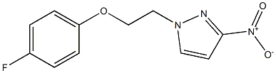 1-[2-(4-fluorophenoxy)ethyl]-3-nitropyrazole 结构式