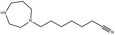 7-(1,4-diazepan-1-yl)heptanenitrile 结构式