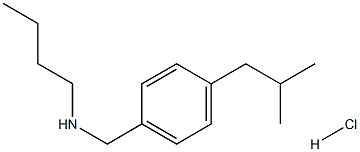 butyl({[4-(2-methylpropyl)phenyl]methyl})amine hydrochloride 结构式