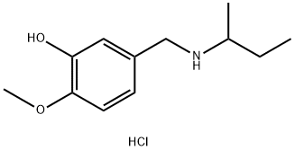 5-{[(butan-2-yl)amino]methyl}-2-methoxyphenol hydrochloride 结构式
