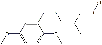 [(2,5-dimethoxyphenyl)methyl](2-methylpropyl)amine hydrochloride 结构式
