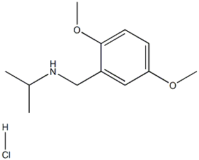 [(2,5-dimethoxyphenyl)methyl](propan-2-yl)amine hydrochloride 结构式