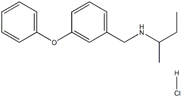 (butan-2-yl)[(3-phenoxyphenyl)methyl]amine hydrochloride 结构式