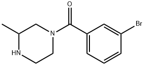 1-(3-bromobenzoyl)-3-methylpiperazine 结构式