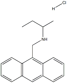 [(anthracen-9-yl)methyl](butan-2-yl)amine hydrochloride 结构式