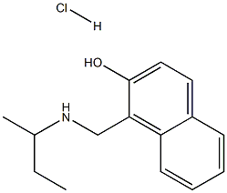 1-{[(butan-2-yl)amino]methyl}naphthalen-2-ol hydrochloride 结构式