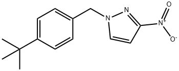 1-[(4-tert-butylphenyl)methyl]-3-nitro-1H-pyrazole 结构式