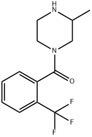 3-methyl-1-[2-(trifluoromethyl)benzoyl]piperazine 结构式