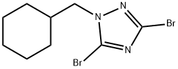 3,5-dibromo-1-(cyclohexylmethyl)-1H-1,2,4-triazole 结构式