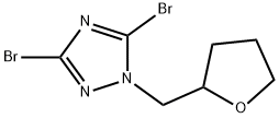 3,5-dibromo-1-[(oxolan-2-yl)methyl]-1H-1,2,4-triazole 结构式