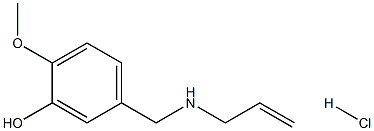 2-methoxy-5-{[(prop-2-en-1-yl)amino]methyl}phenol hydrochloride 结构式