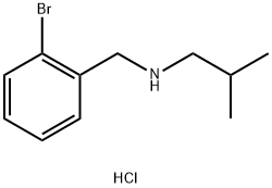 [(2-bromophenyl)methyl](2-methylpropyl)amine hydrochloride 结构式