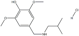 2,6-dimethoxy-4-{[(2-methylpropyl)amino]methyl}phenol hydrochloride 结构式