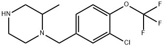 1-{[3-chloro-4-(trifluoromethoxy)phenyl]methyl}-2-methylpiperazine 结构式