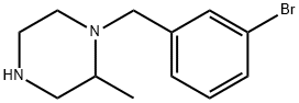 1-[(3-bromophenyl)methyl]-2-methylpiperazine 结构式