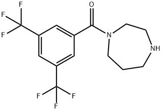 1-[3,5-bis(trifluoromethyl)benzoyl]-1,4-diazepane 结构式