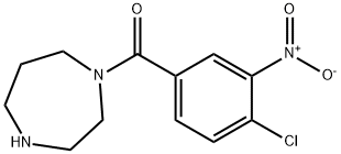 1-(4-chloro-3-nitrobenzoyl)-1,4-diazepane 结构式