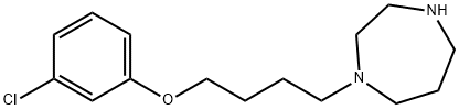 1-[4-(3-chlorophenoxy)butyl]-1,4-diazepane 结构式