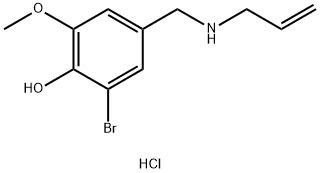 2-bromo-6-methoxy-4-{[(prop-2-en-1-yl)amino]methyl}phenol hydrochloride 结构式