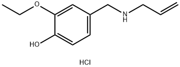 2-ethoxy-4-{[(prop-2-en-1-yl)amino]methyl}phenol hydrochloride 结构式