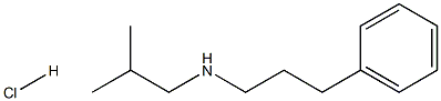 (2-methylpropyl)(3-phenylpropyl)amine hydrochloride 结构式