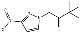 3,3-dimethyl-1-(3-nitro-1H-pyrazol-1-yl)butan-2-one 结构式