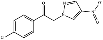 1-(4-chlorophenyl)-2-(4-nitro-1H-pyrazol-1-yl)ethan-1-one 结构式