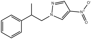 4-nitro-1-(2-phenylpropyl)-1H-pyrazole 结构式