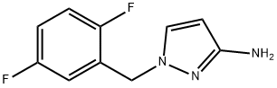 1-[(2,5-difluorophenyl)methyl]-1H-pyrazol-3-amine 结构式