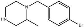 1-[(4-bromophenyl)methyl]-2-methylpiperazine 结构式