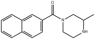 3-methyl-1-(naphthalene-2-carbonyl)piperazine 结构式