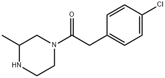 2-(4-chlorophenyl)-1-(3-methylpiperazin-1-yl)ethan-1-one 结构式