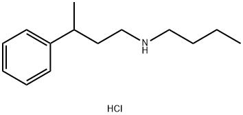 butyl(3-phenylbutyl)amine hydrochloride 结构式