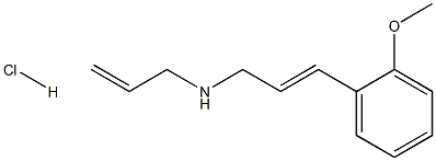 [(2E)-3-(2-methoxyphenyl)prop-2-en-1-yl](prop-2-en-1-yl)amine hydrochloride 结构式