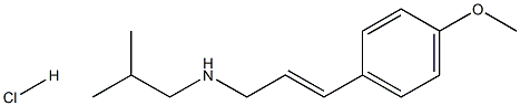 [(2E)-3-(4-methoxyphenyl)prop-2-en-1-yl](2-methylpropyl)amine hydrochloride 结构式