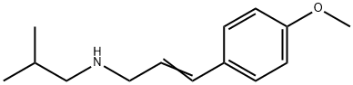 [(2E)-3-(4-methoxyphenyl)prop-2-en-1-yl](2-methylpropyl)amine 结构式