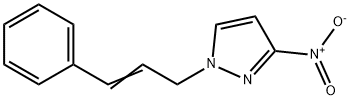 3-nitro-1-[(2E)-3-phenylprop-2-en-1-yl]-1H-pyrazole 结构式